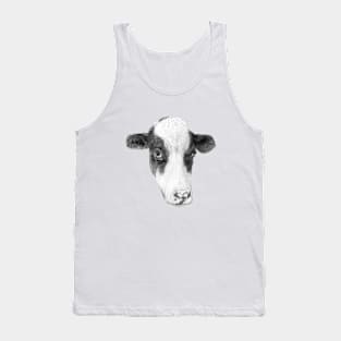 Cow Drawing - Speckled Nose Tank Top